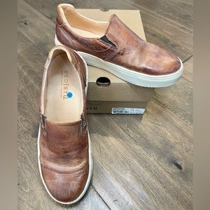 Bed Stu Woman’s Hermione Slip-on Shoes Tan Rustic Mason (NWT) 7.5